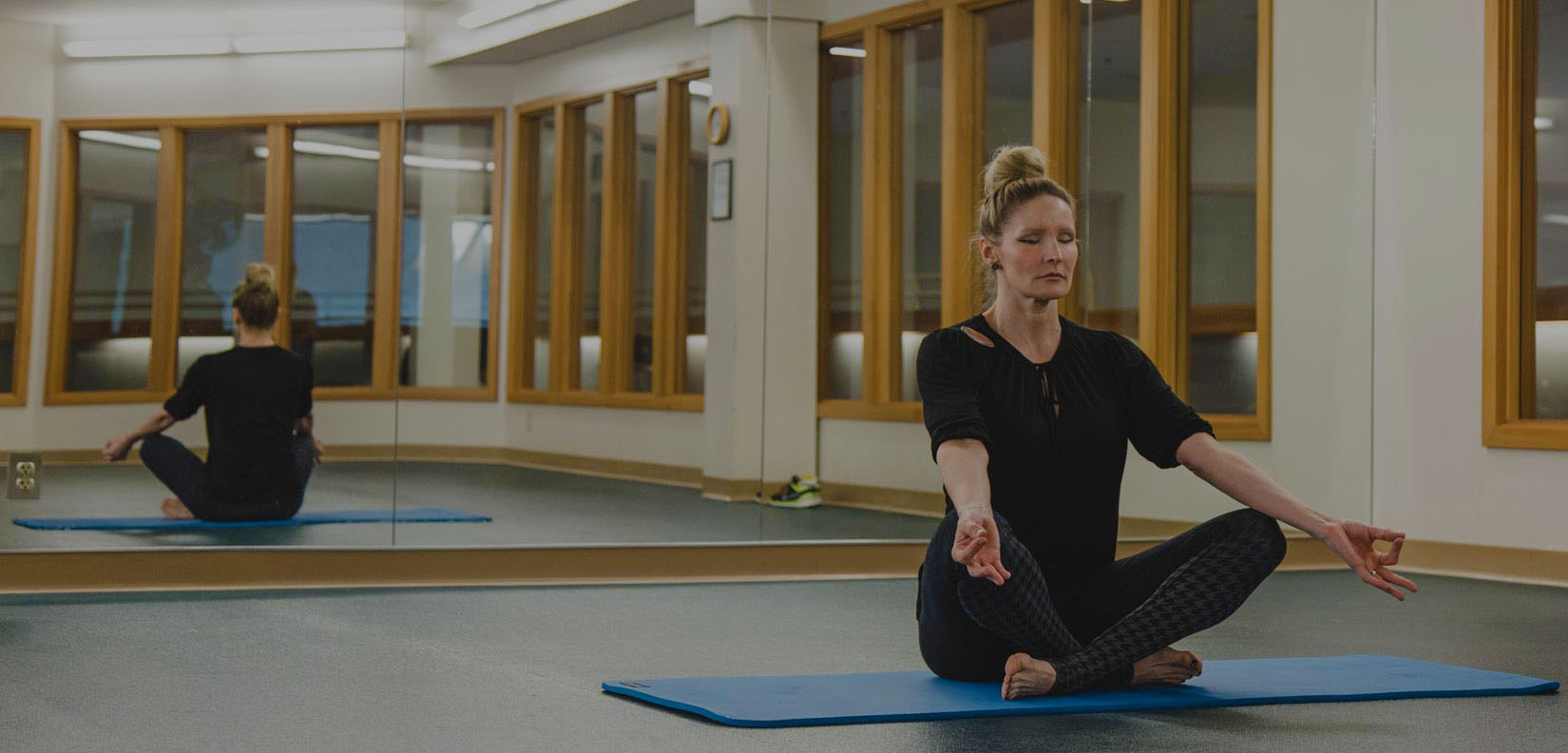 woman doing yoga