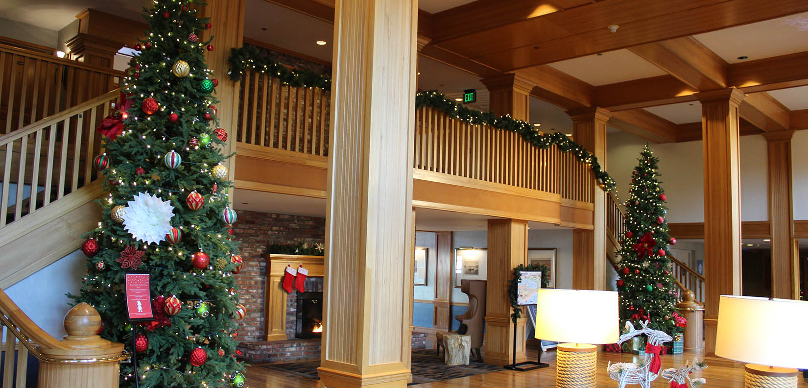 decorated lobby