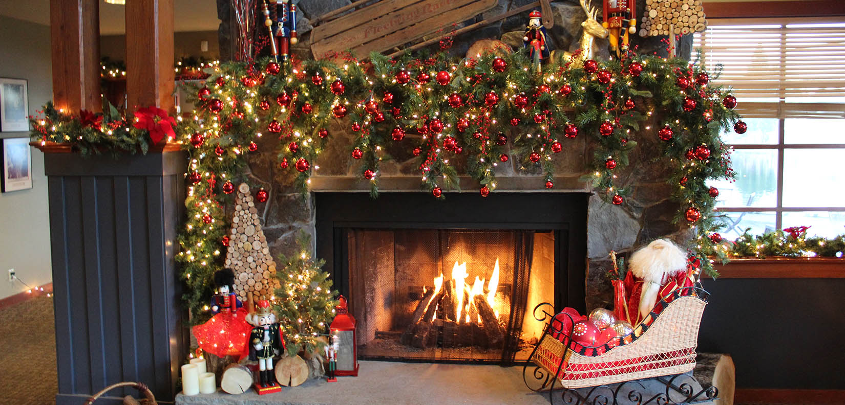 holiday fireplace