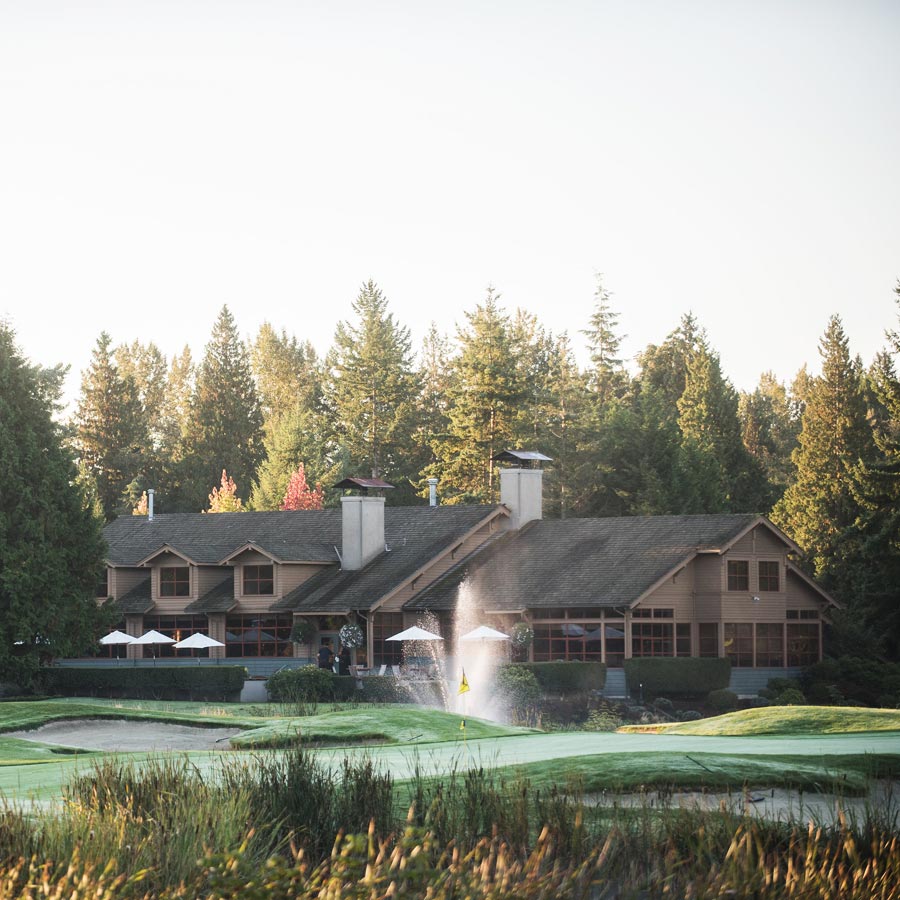 clubhouse and fountain