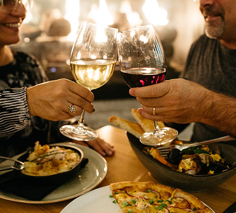 couple with wine